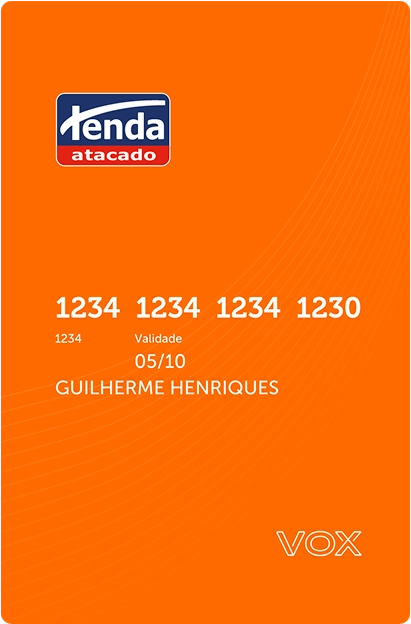 Cartão Tenda Pessoa Física